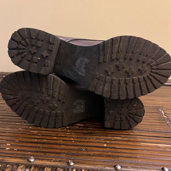 Y2K Fabiola Pezzi Womens Silver Metallic Oxford Lace Up Shoes Chunky Heel Size 9 - Picture 7 of 10